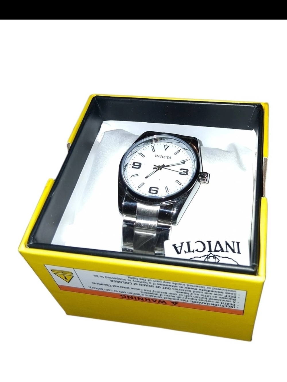 Invicta Celestial Men's Watch 69181 Silver Stainless Steel White Dial NEW IN BOX